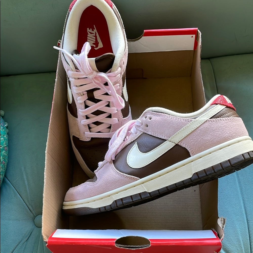 Nike Dunk Low Cacao Wow & Pale Ivory Pink Brown Sneakers 8.5 EU 40 UK 6